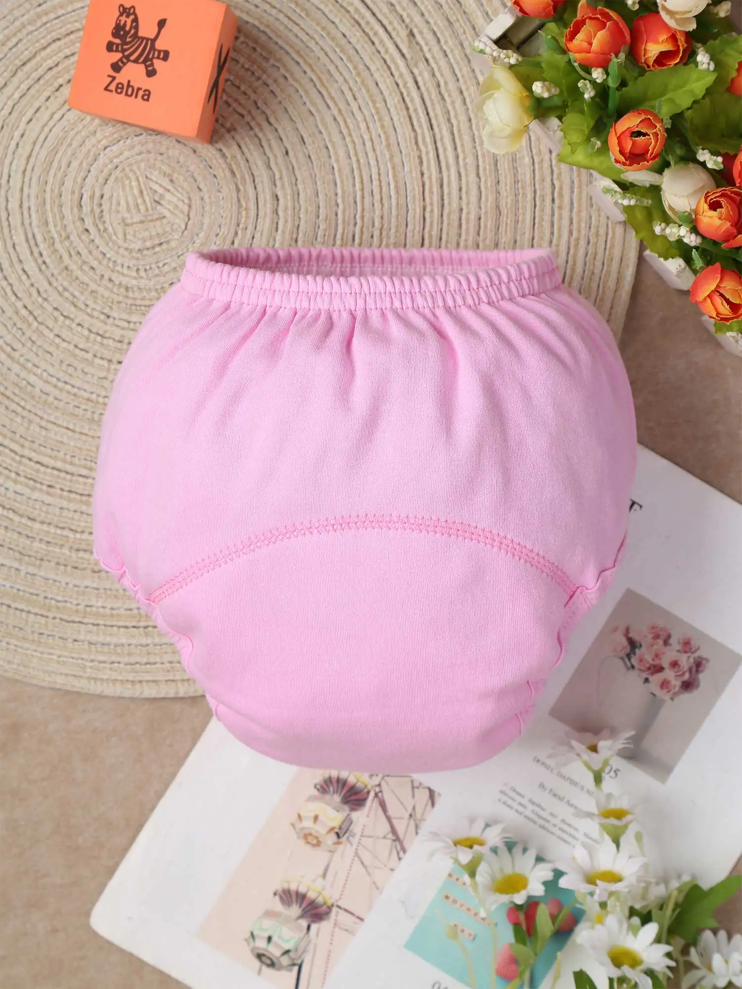 Description Picture 4 of itemInfant Cotton Training Underwear Potty Underpants Pee Pants Reusable Waterproof Absorbent Underwear Bloomer Nappies Diaper Cover
