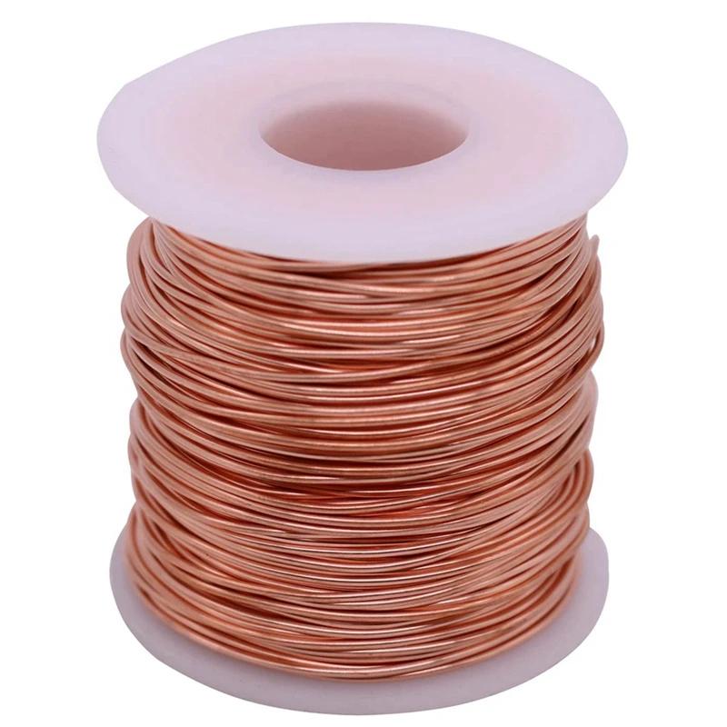

Copper Wire Soft Copper Wire Bare Copper Wire 16 Gauge, 126 Feet, Bright, 1 Pound Spool