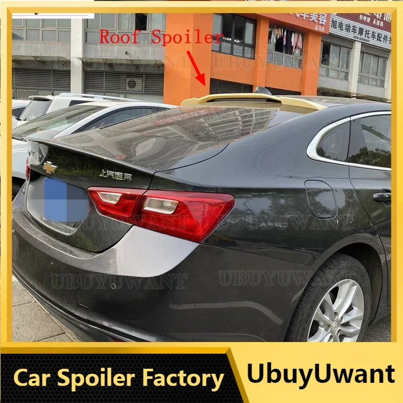 

Car Trunk Spoiler Carbon Fiber Color Auto Rear Trunk Wing R Style Accessories Roof Spoiler For Chevrolet Malibu 2016 - 2022