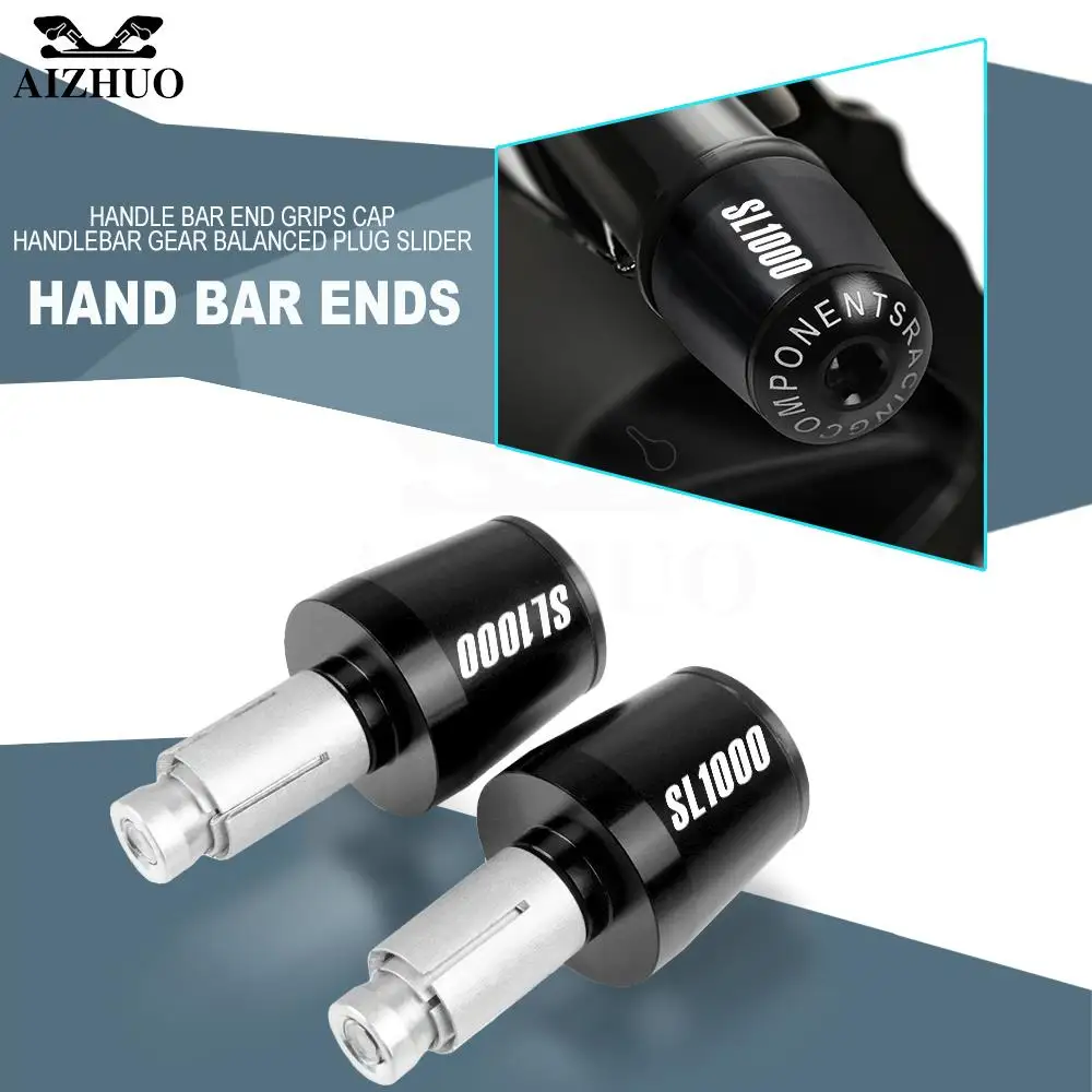 

For Aprilia SL1000 1999-2006 Motorcycle Handlebar Grips Plugs Caps Slider Handle Bar End Weight SL 1000 2005 2004 2003 2002 2001