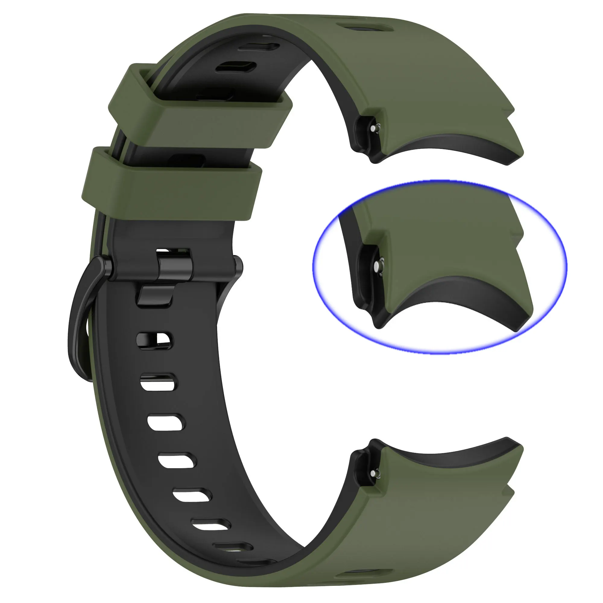 Premium 20mm Silicone Sports Watch Band - Universal Fit Strap