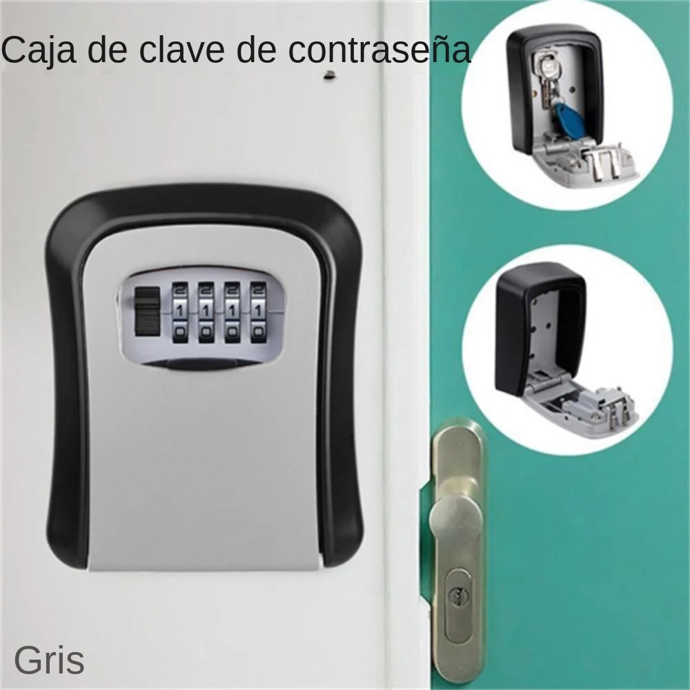Grillete Extraíble Affokus Caja De Seguridad Para Llaves Con Código - Grande, Impermeable - Ideal Para Casa, Airbnb O Garaje Grillete Extraíble Impermeable