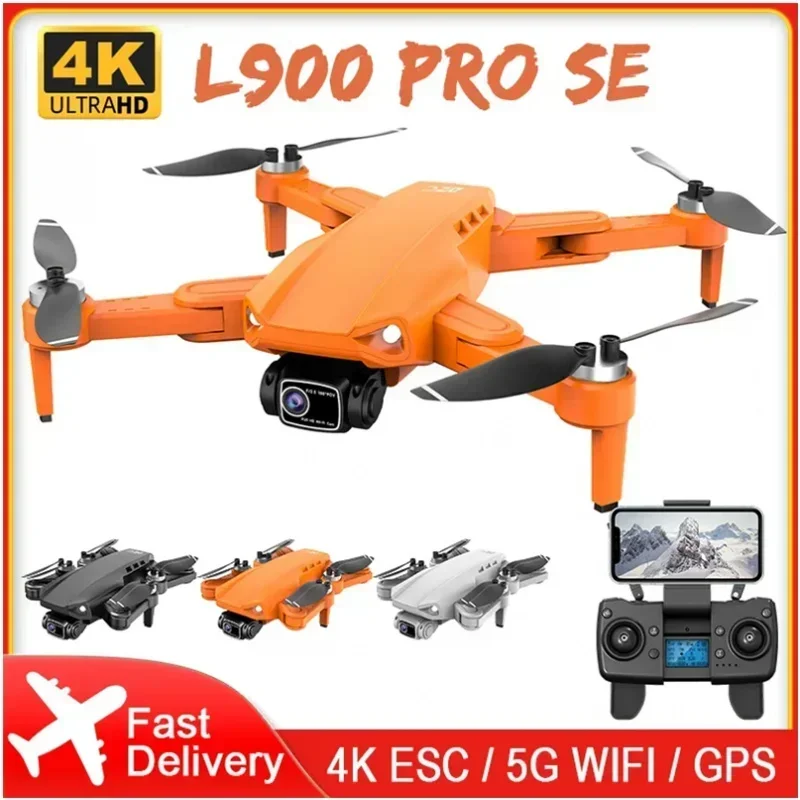 

New L900 PRO SE Drone 4K Profesional GPS FPV Dual HD Camera Drones With Brushless Motor 5G WiFi RC Quadcopter VS SG108 Pro KF102
