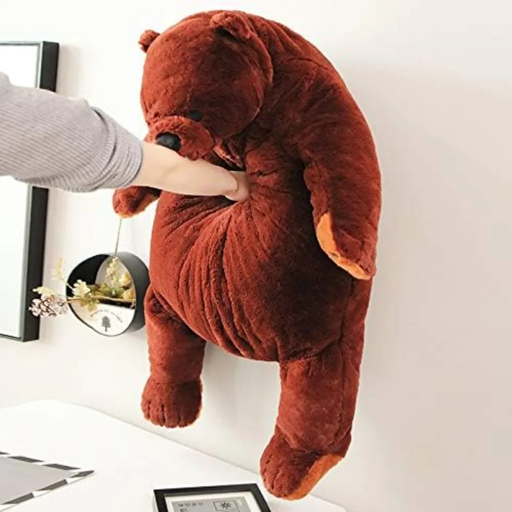 100cm Giant Djungelskog Brown Bear Plush, Simulation Large Teddy Bear  Stuffed Animal Plush Doll Toy Gifts for Kids Girlfriend - AliExpress