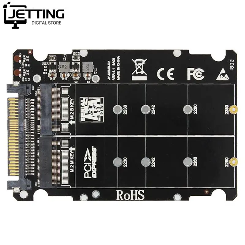 

Адаптер M.2 SSD в U.2, адаптер 2 в 1 M.2 NVMe SATA-Bus NGFF SSD в PCI-e U.2
