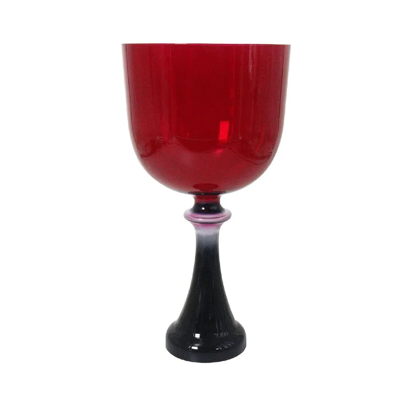 

Red Gradient Black Handheld Crystal Singing Chalice Crystal Bowl Healing Singing Bowl Yoga Stress Relief Music Bowl