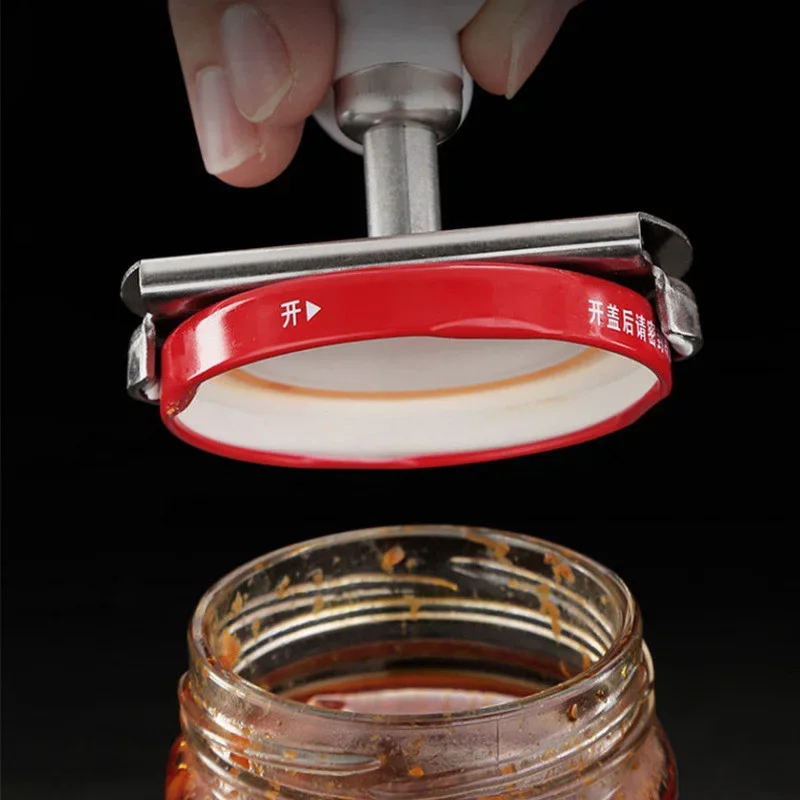 Adjustable Bottle Cap Opener wrench Stainless Steel Lids Off Jar Opener Labor-saving Screw Can removing tool Kitchen Gadget can bottle opener