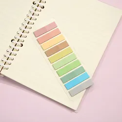 Vibrant Transparent Colorful Index Sticker Memo Pad - 200 Sheets Self - Adhesive Sticky Notes (Style - S)