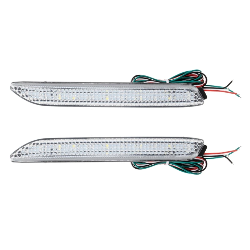 

2Pcs Car LED Tail Braking Lamp Brake Rear Bumper Reflector Warning Stop Light
