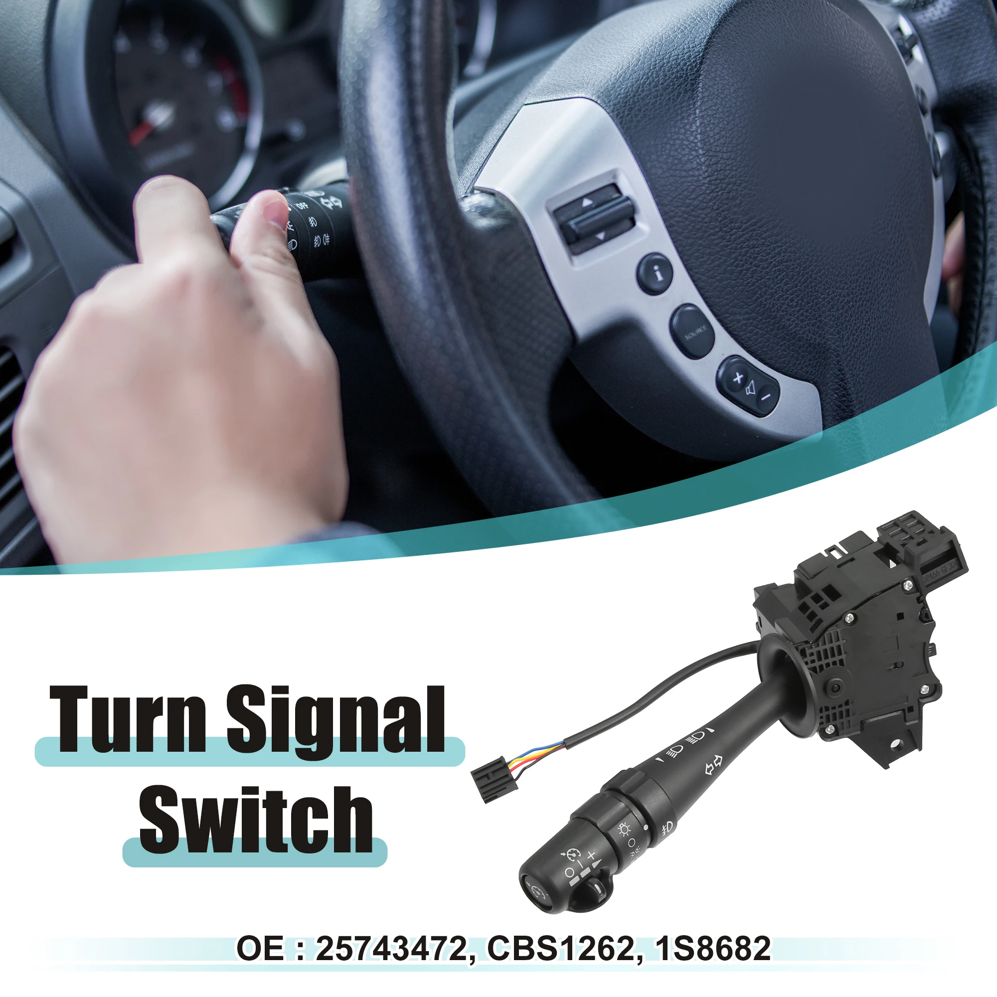 XAutohauxCarSteeringColumnTurnSignalSwitchCruiseControlSwitch25743472forCadillac