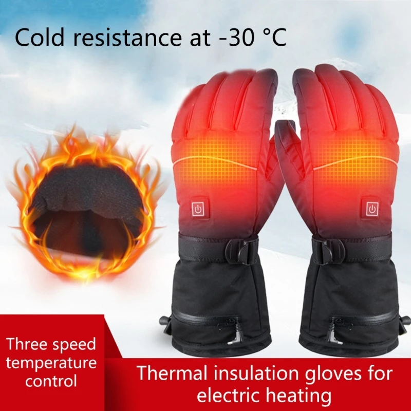 

Heated Gloves Winter Gloves for Men Women Waterproof Heating Gloves Warm Thermal Touchscreen Cold Weather Gloves Drop Shipping