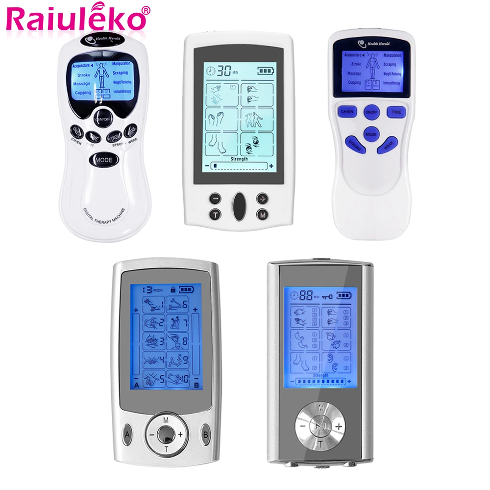 

5 Types Tens Massage Machine EMS Muscle Stimulator Acupuncture Pulse Physiotherapy Body Massager Fat Burner Health Care Tools