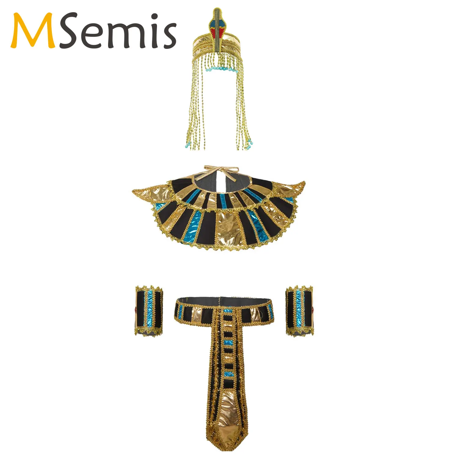 

Halloween Costumes Ancient Pharaoh Egypt King Egyptian Cleopatra Queen Costume Accessories Priest Cosplay Clothing for Men Wome