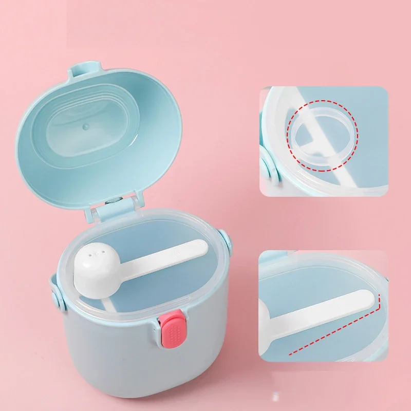 Portable Baby Food Storage Box Essential Cereal Cartoon Infant Milk Powder Box Fruit Snacks Feeding Food Storage Container storage jar,milk powder storage box,fruit puree box