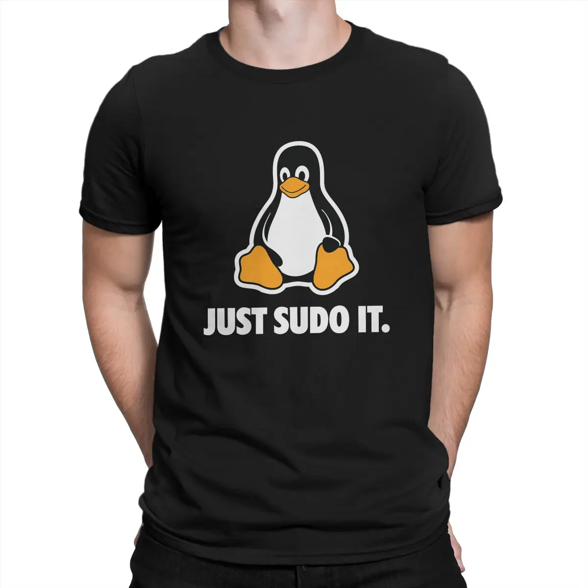 

Операционная система Linux, футболка Just Sudo It, графические мужские топы, винтажная Готическая летняя одежда из волокна, футболка из полиэстера Харадзюку