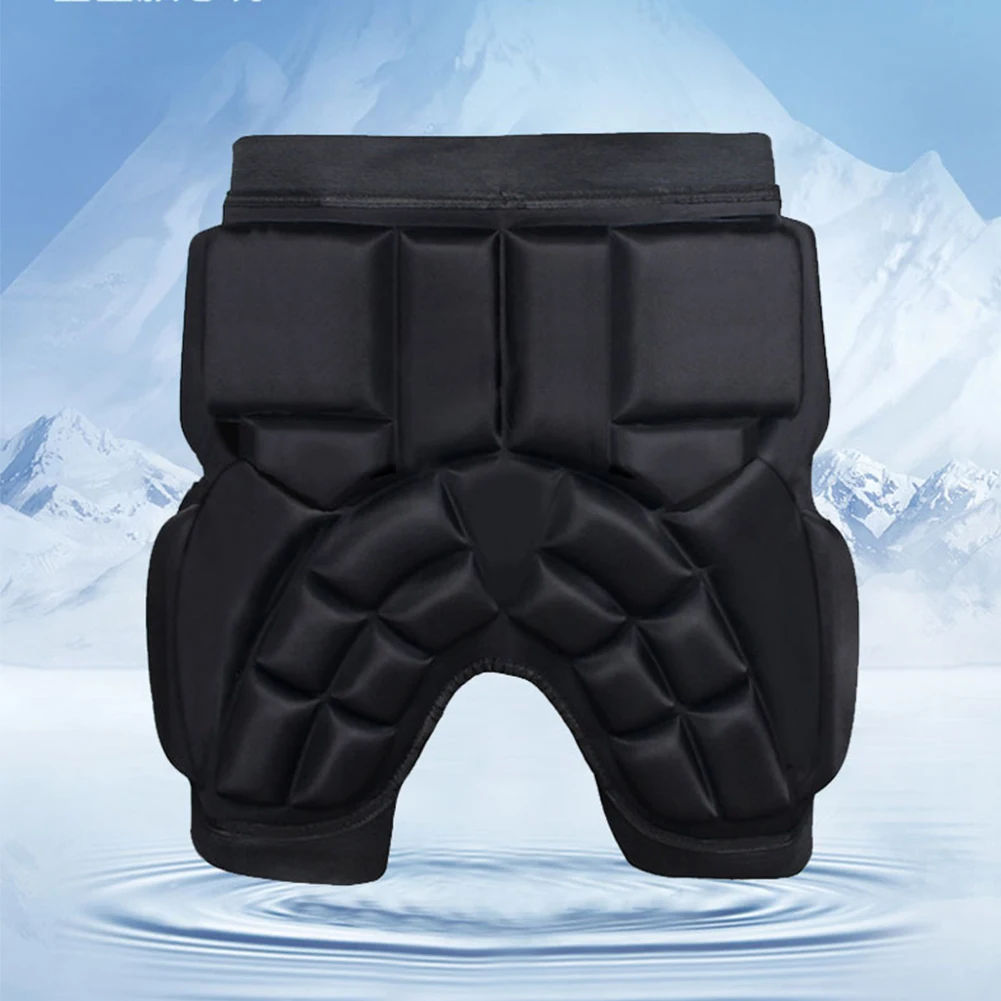 Unisex Hip Padded Shorts EVA Thickened Hip Protector Anti-Fall Skiing Protector Pad Adjustable For Adults Kids Skate Ski