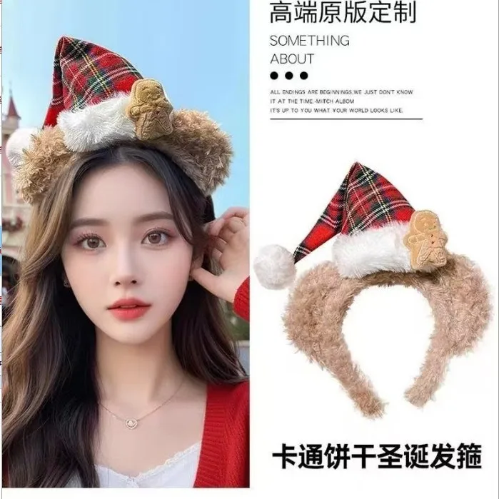 Disney Duffy Bow Headband Cute Kawaii Mickey Minnie Fashion Toys Sweet Heart Fashion Trend Headwear Christmas Gift