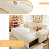 Sleeper Sofa, Sofa Bed- 2 in 1 Pull Out Couch Bed with Storage Chaise for Living Room, White Sherpa Couch Children's Sofas 4