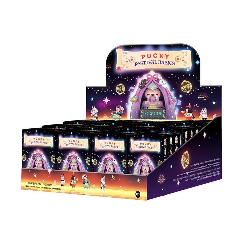 thumbnail image 1 of POP MART PUCKY Festival Baby Series Blind Box Toys, figura de anime Doll Mystery Box, adorno Kawaii, lindo regalo para niñas, cumpleaños, 1 of 5