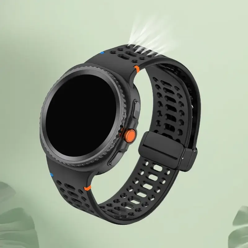 Magnetic Silicone Breathable Lightweight Unisex Watch Band