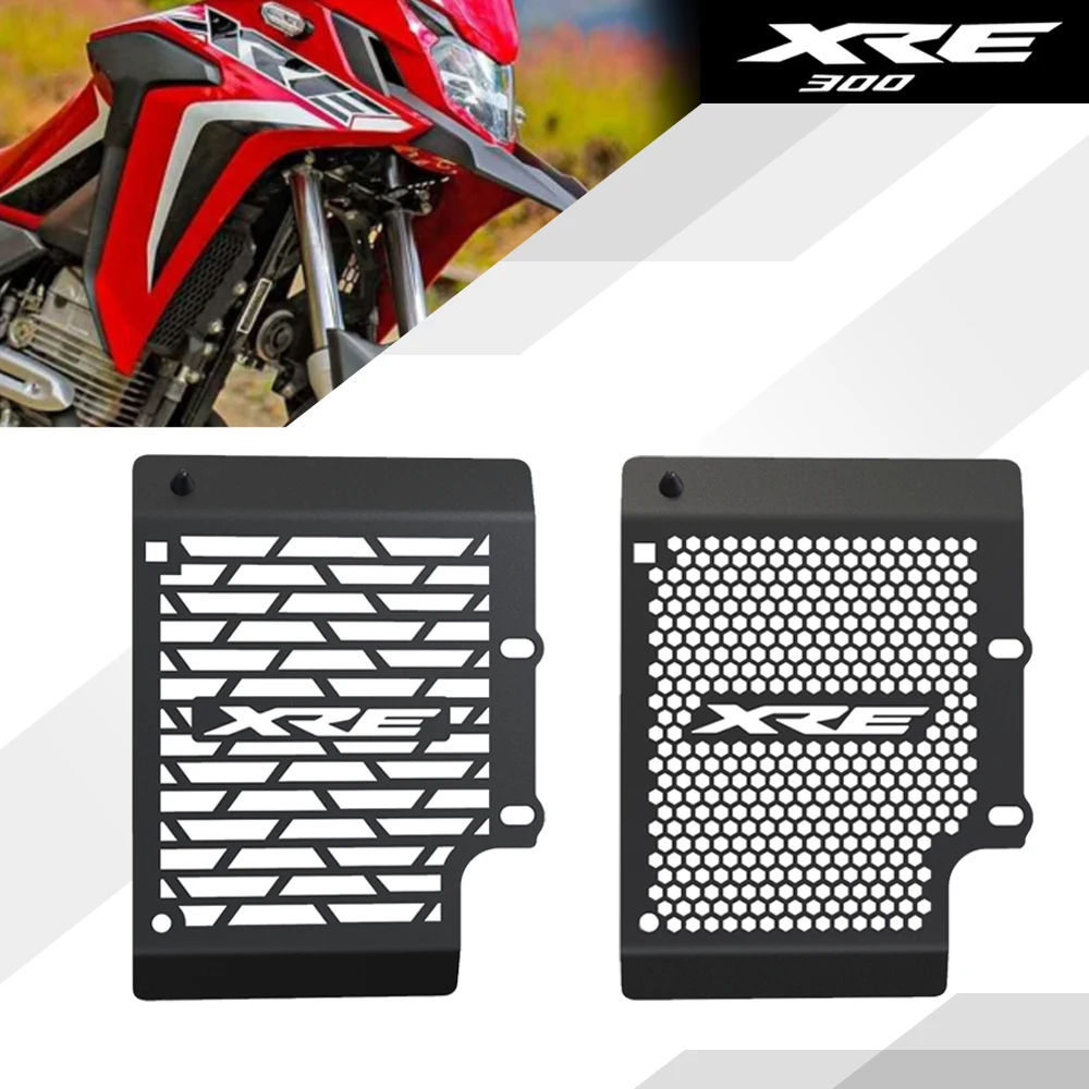 

Motorcycle Accessories Oil Cooler Radiator Grille Guard Cover For Honda XRE300 XRE 300 2016-2023 2022 2021 2020 2019 2018 2017