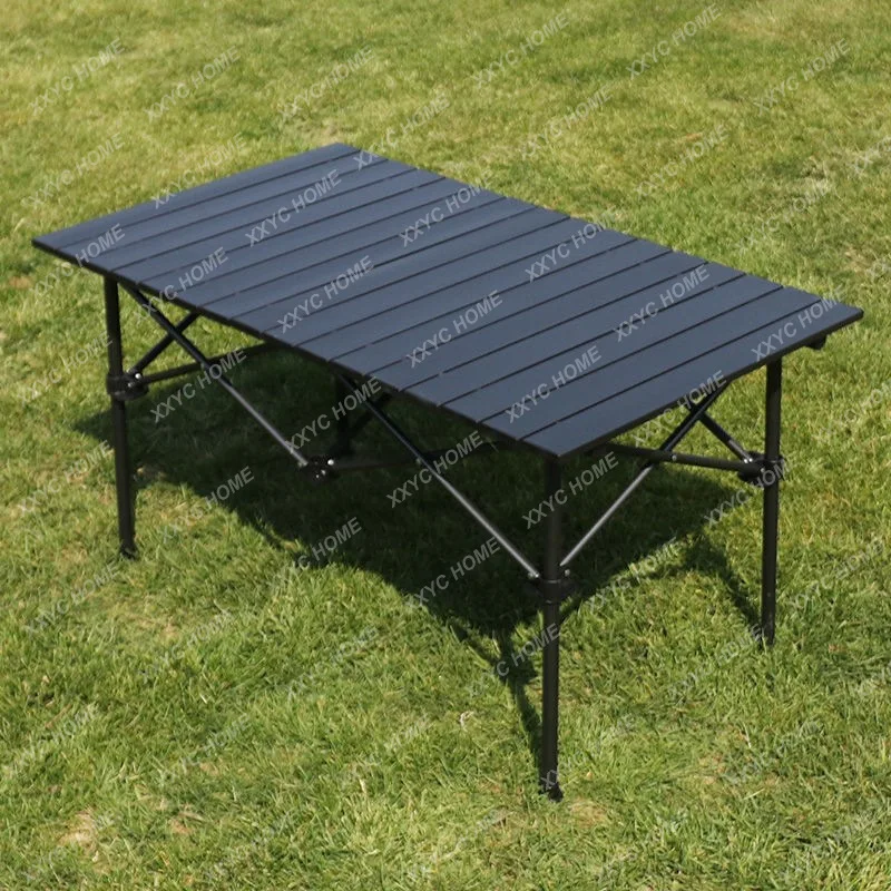 

Outdoor Folding Table Portable Carbon Steel Alloy Camping Table and Chair Egg Roll Table Picnic Barbecue Car Self-Driving Trave
