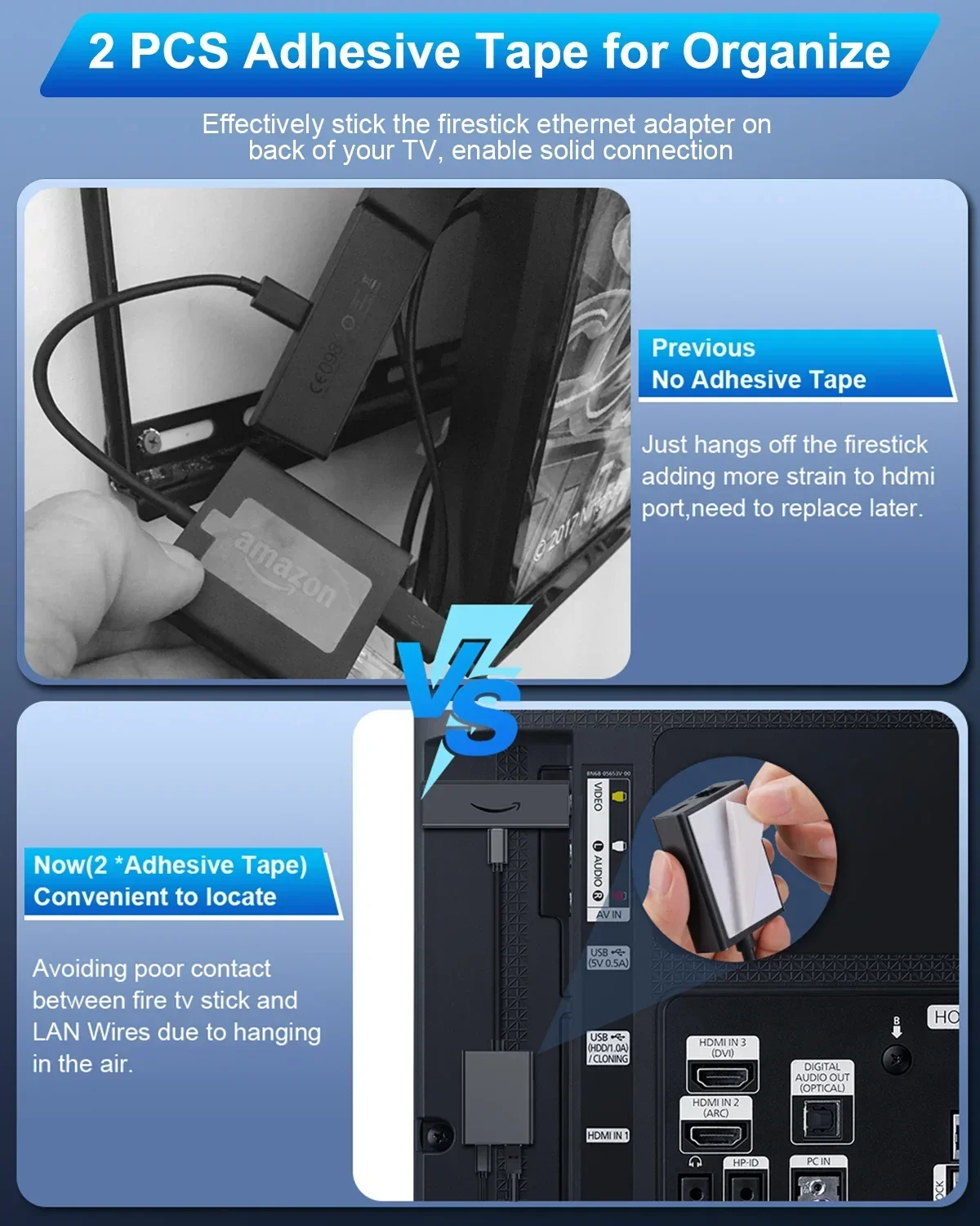 Ethernet Adapter for Fire TV Stick - Micro USB to RJ45 Connection