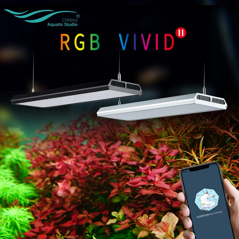 

2019 Chihiros RGB VIVID Aquarium LED Light water Plant Grow with Built in Bluetooth Controller