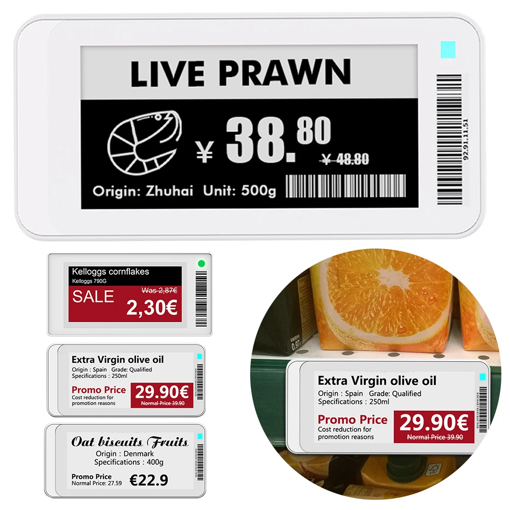 Eink Epaper 모듈 BT 버전, 앱 운영 소프트웨어 포함, TFT 스크린, ..