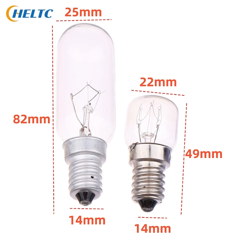 1*E14 LED Light T22/T25 15/40W Cooker Hood Filament Lamp Extractor Fan Bulb High Temperature Resistant Lighting 220V Edison Bulb