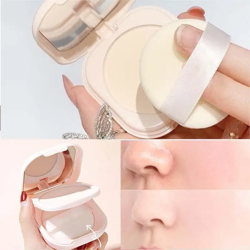 Setting Powder Oil Control Makeup Setting Brightening Skin Tone Powder Mirror Compact Portable Makeup setting powder,compact powder