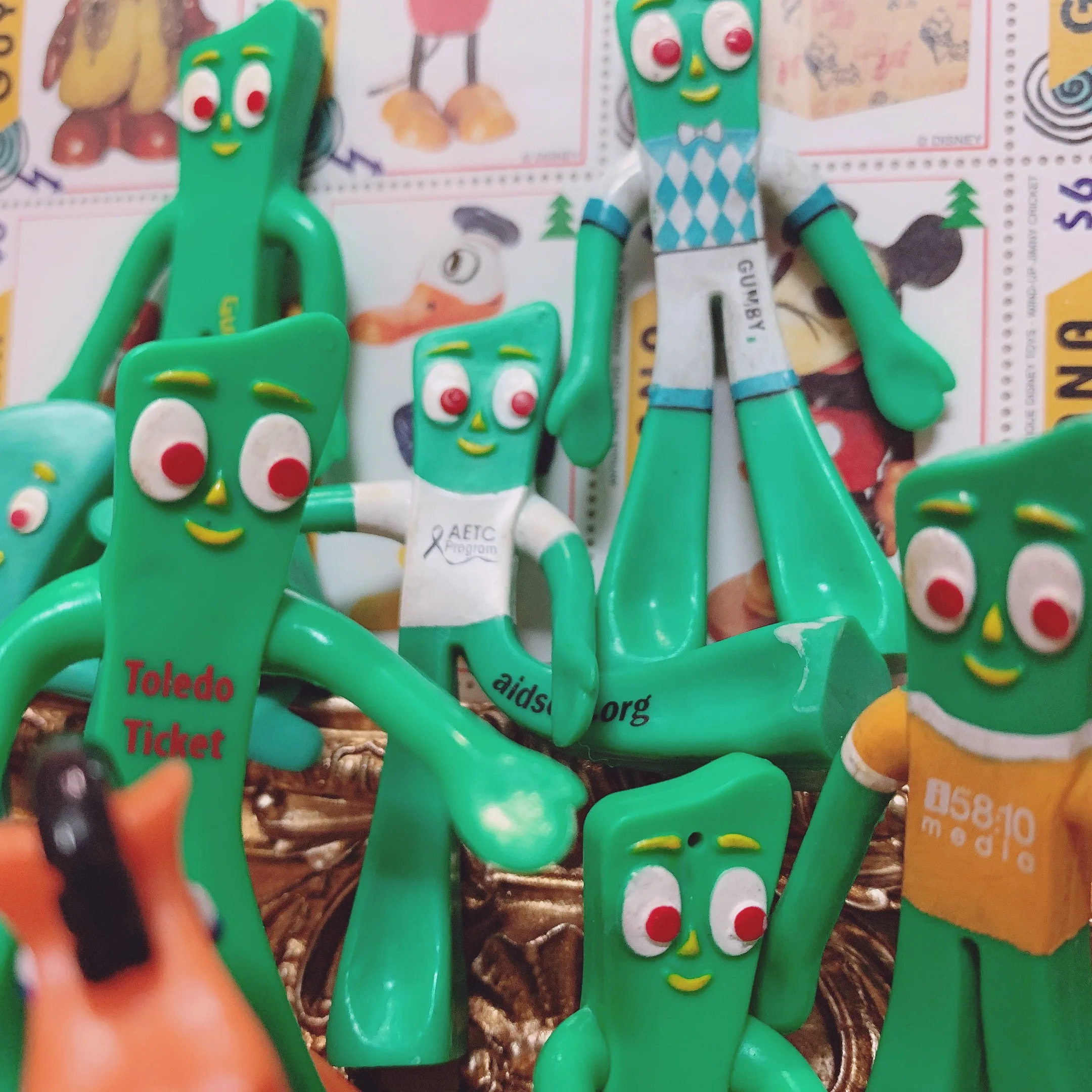 Classic American Retro Gumby Toy Figure een Little Guy Wire Doll Loose Sto Cartoon Sle Collectible Action Figure