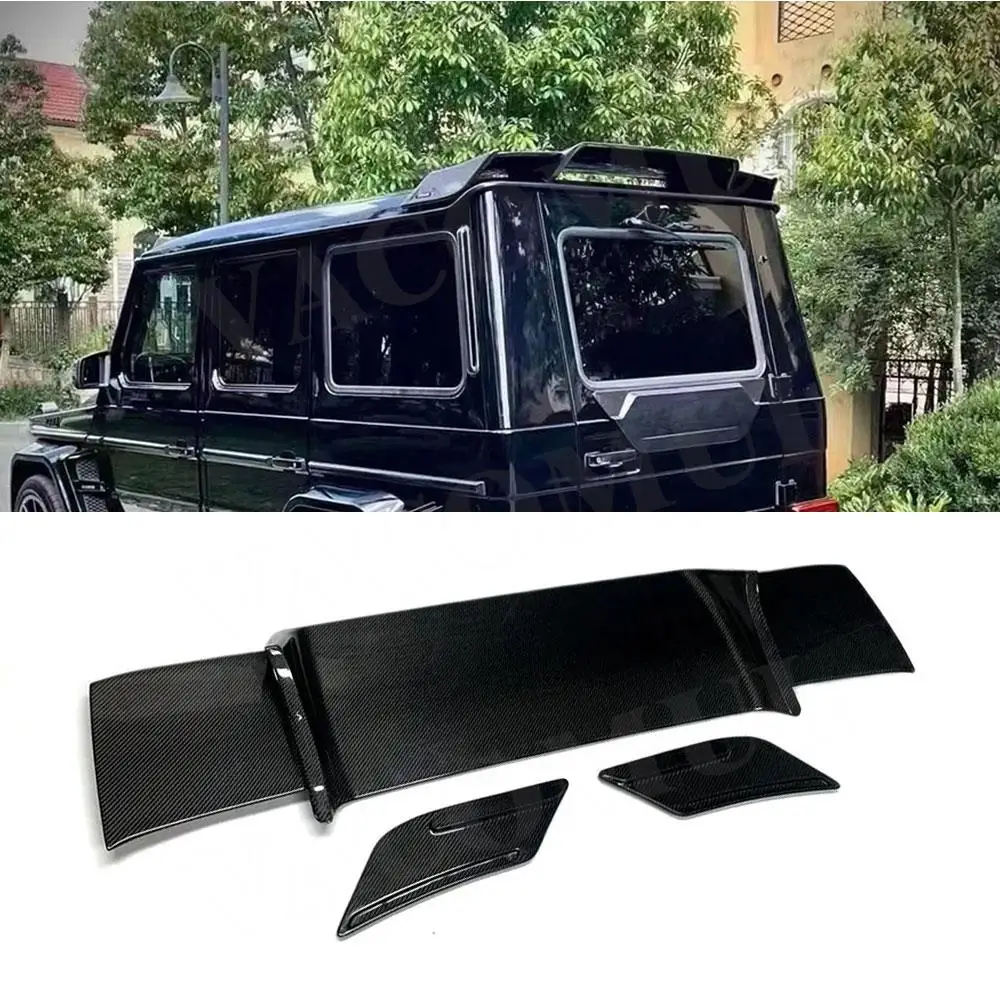 G Klasse Carbon Fiber Hinten Dach Spoiler Flügel Deckel für Mercedes-Benz G  KLASSE W463 G500 G550 G63 AMG hinten Flügel Spoiler - AliExpress