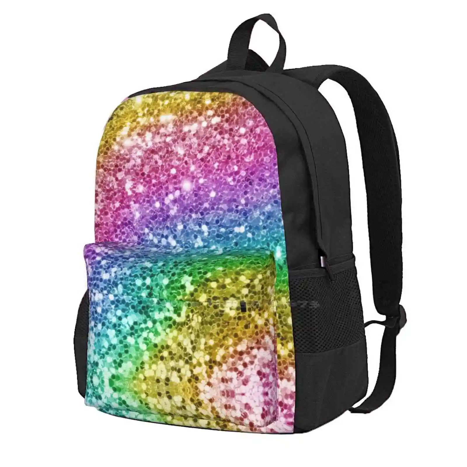 

Rainbow Faux Sparkly Sequins Women Men Teens Laptop Travel School Bags Rainbow Glitter Unicorn Sequins Lgbtq Rainbow Sequin