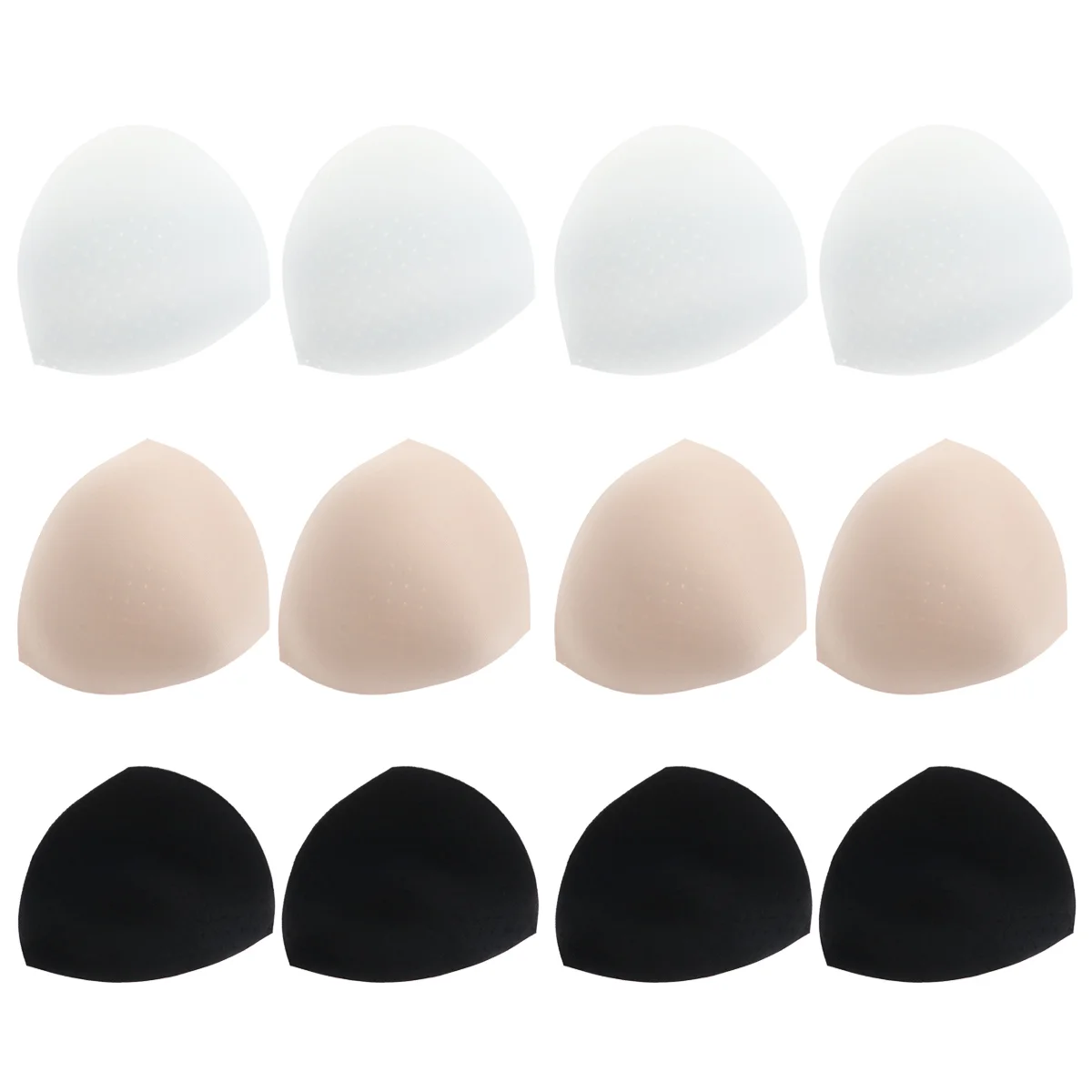 

6 Pairs/1 Pads Padding Woman Breast Petals Triangle Top Bikini Liners Inserts Sponge Replace Sports