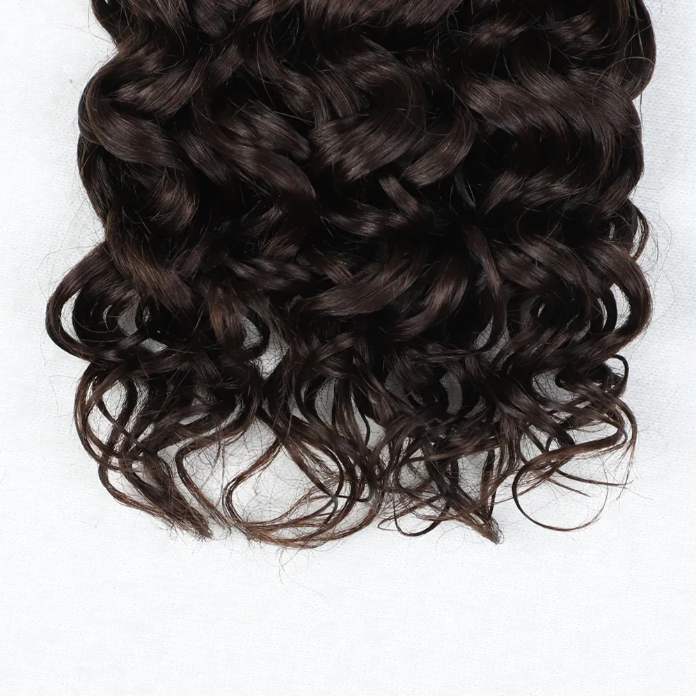 2pcs Short Curly Hair Bundles Brazilian Hair Weave Bundles Human Extension Human Short Curly