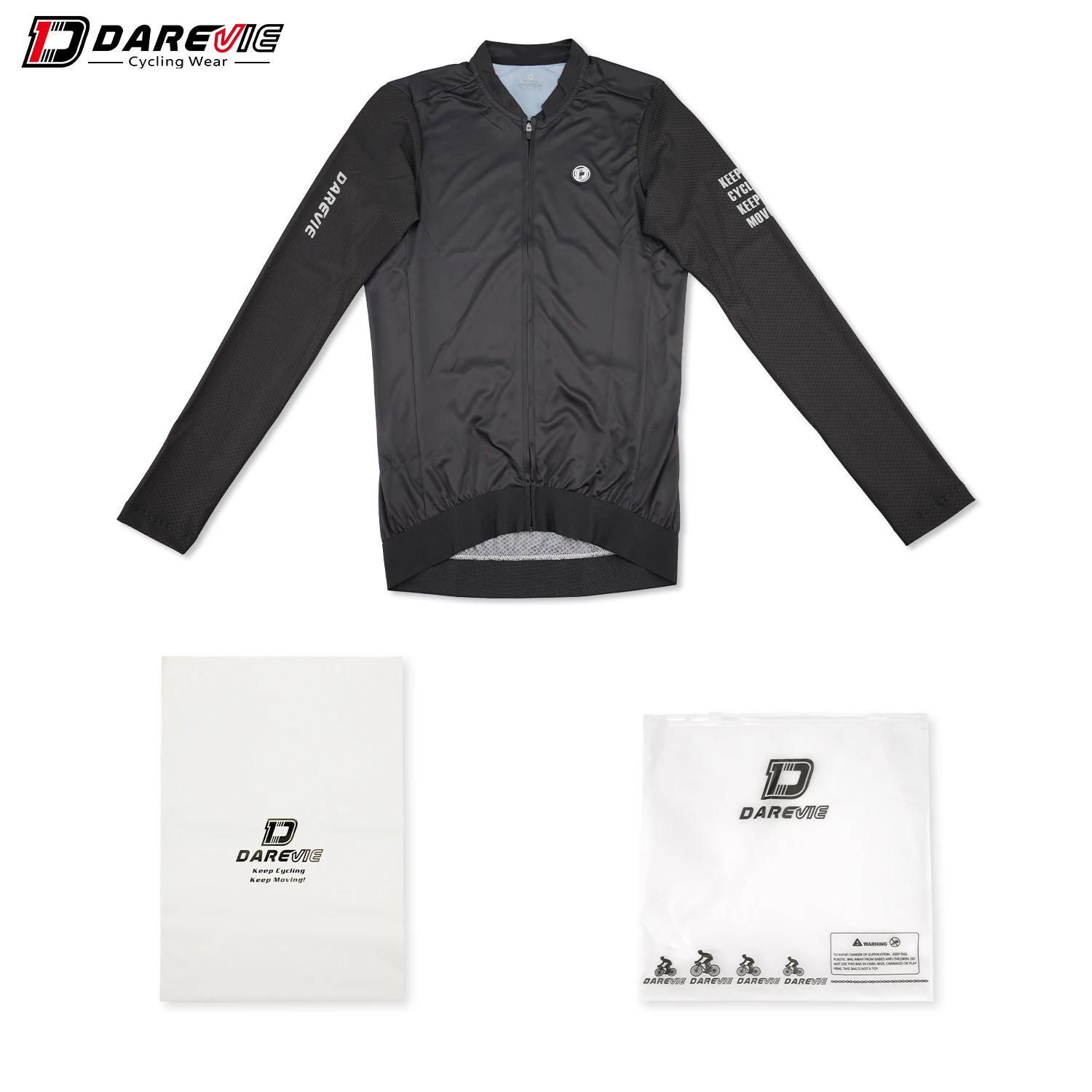 DAREVIE Man Cycling Jersey 2024 Summer Breathable Long Sleeve Men's Cycling Clothing MTB Road Anti-UV Men's Cycling Shirt images - 6