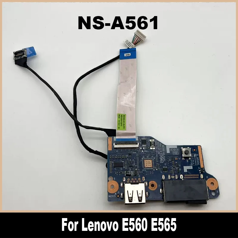 

NS-A561 для Lenovo E560 E565 USB блок питания, кнопка питания, панель с кабелем BE560 NBX0001G900 DC02C007J10 100% протестирована