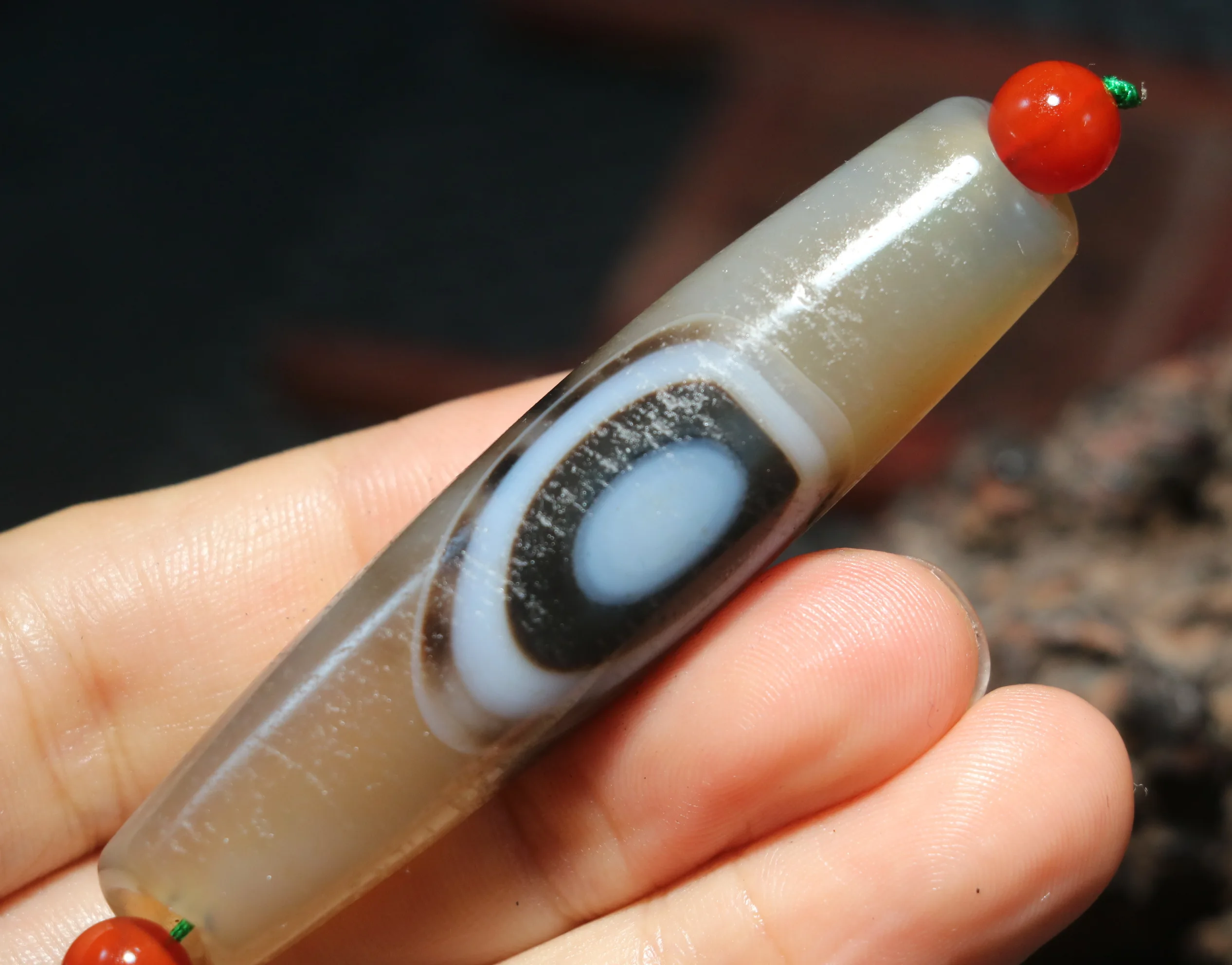 

LKbrother Talisman, тибетский Старый Агат, натуральный шелковый червяк, длинный подвесной светильник LZK1