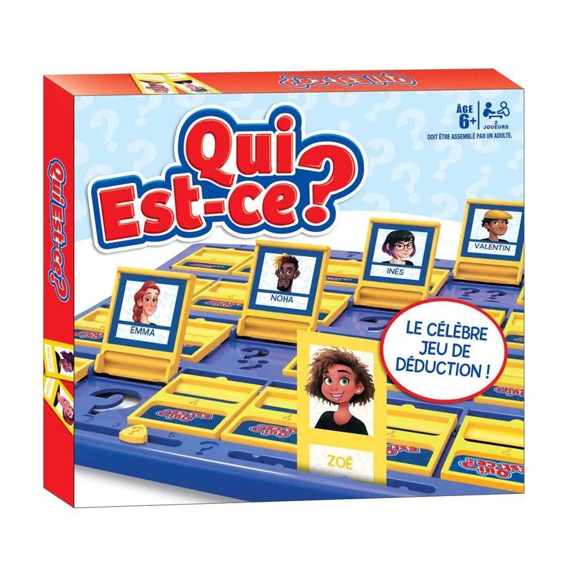 French Guess Who I Am Board Game Fun Guessing Party Game for Kids Ages 6 and Up Family Friends Gathering