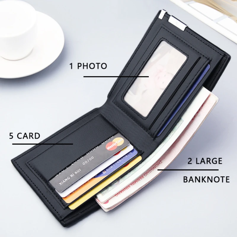 Short Wallet Mens Wallet Fashion Card Holder Wallet