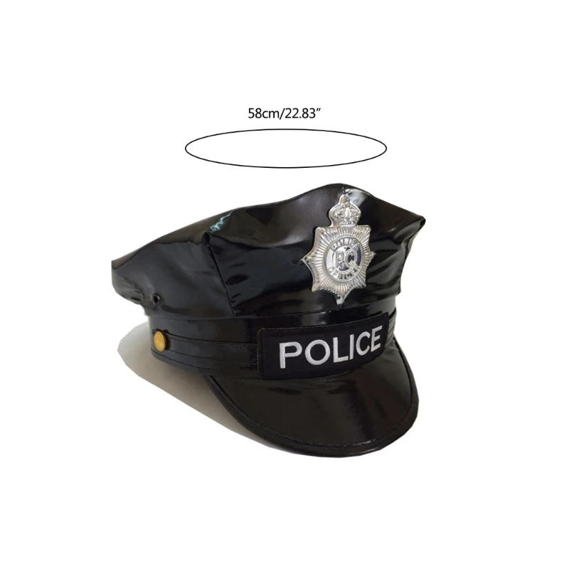 Costume Hat for police Officer Newsboy for Women Costume Halloween Party Props costume hat