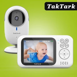 3.2 inch Wireless Video Color Baby Monitor High Resolution Baby Nanny Security Camera  Night Vision Temperature Monitoring