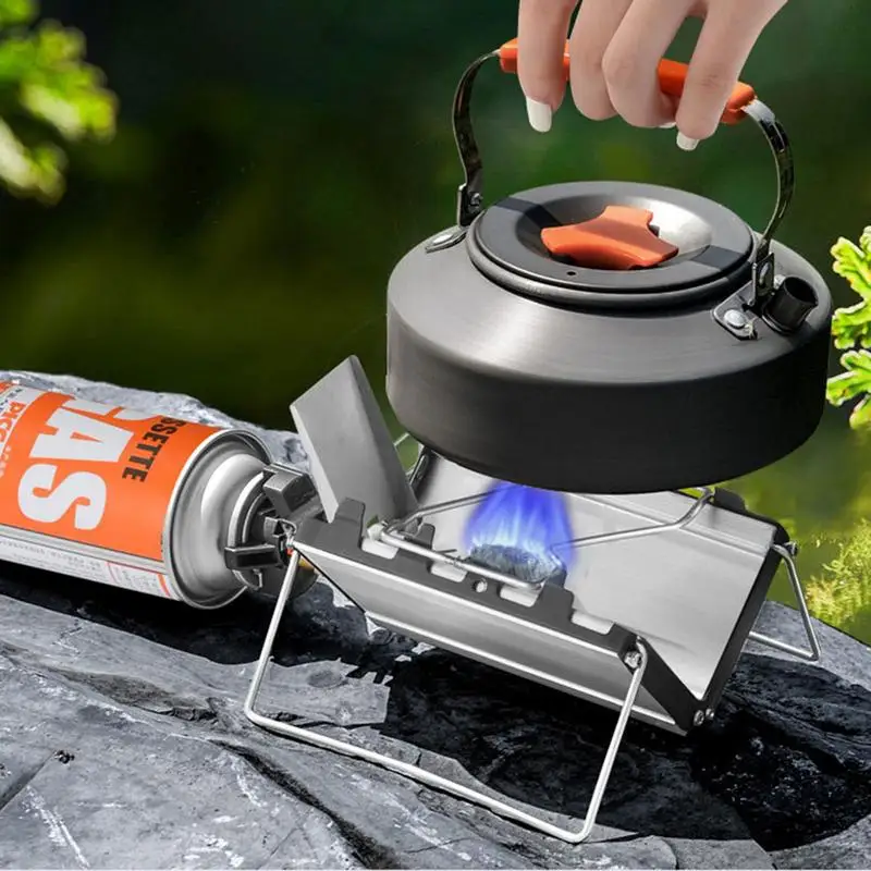 Extérieur Mini Brûleur à Gaz Réchaud de Camping Portable Pliable Compact  Four de Cuisine Pliable Idéal