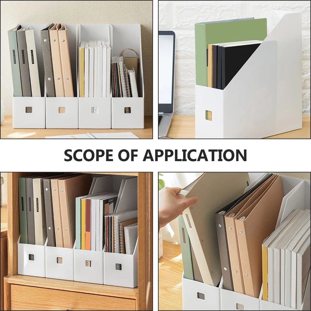 File Storage Rack Magazine Organizer Document Holder Books Holder File Storage Box 2 Pcs storage box,file folder