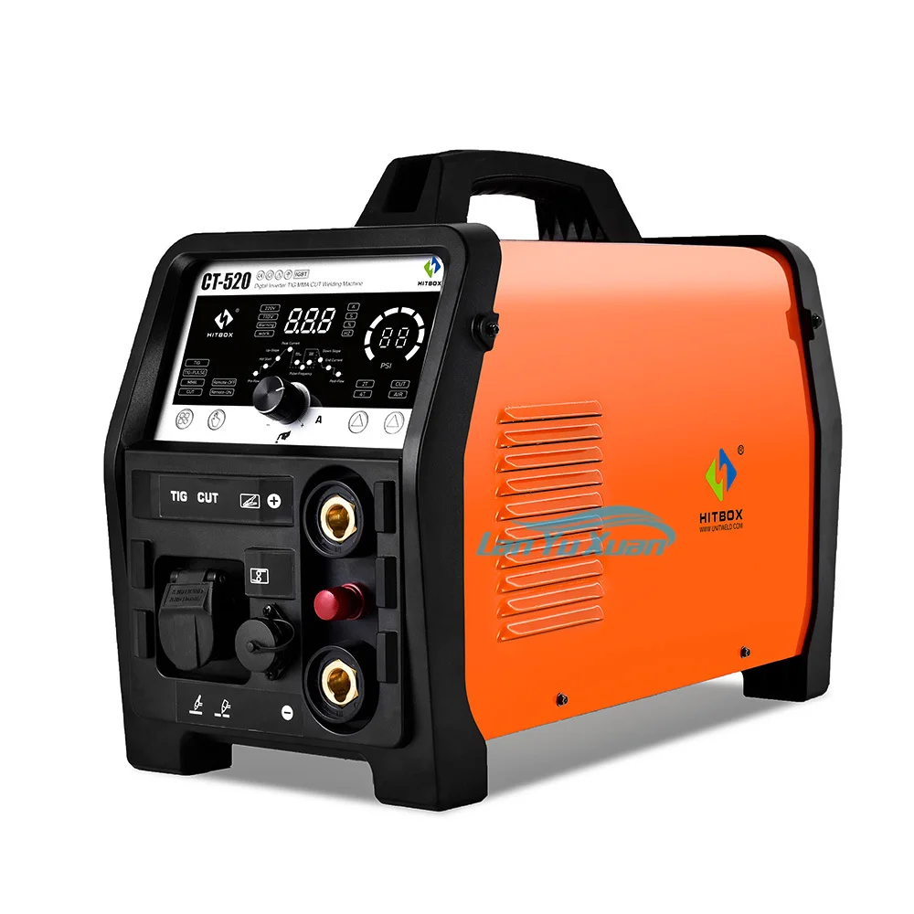 Hitbox Plasma Cut Ct520 Può Utilizzare Il Controllo Del Pedale Tig, Mma, Tig Pulse, 4 In1 Saldatrice Inverter Igbt Multifunzione