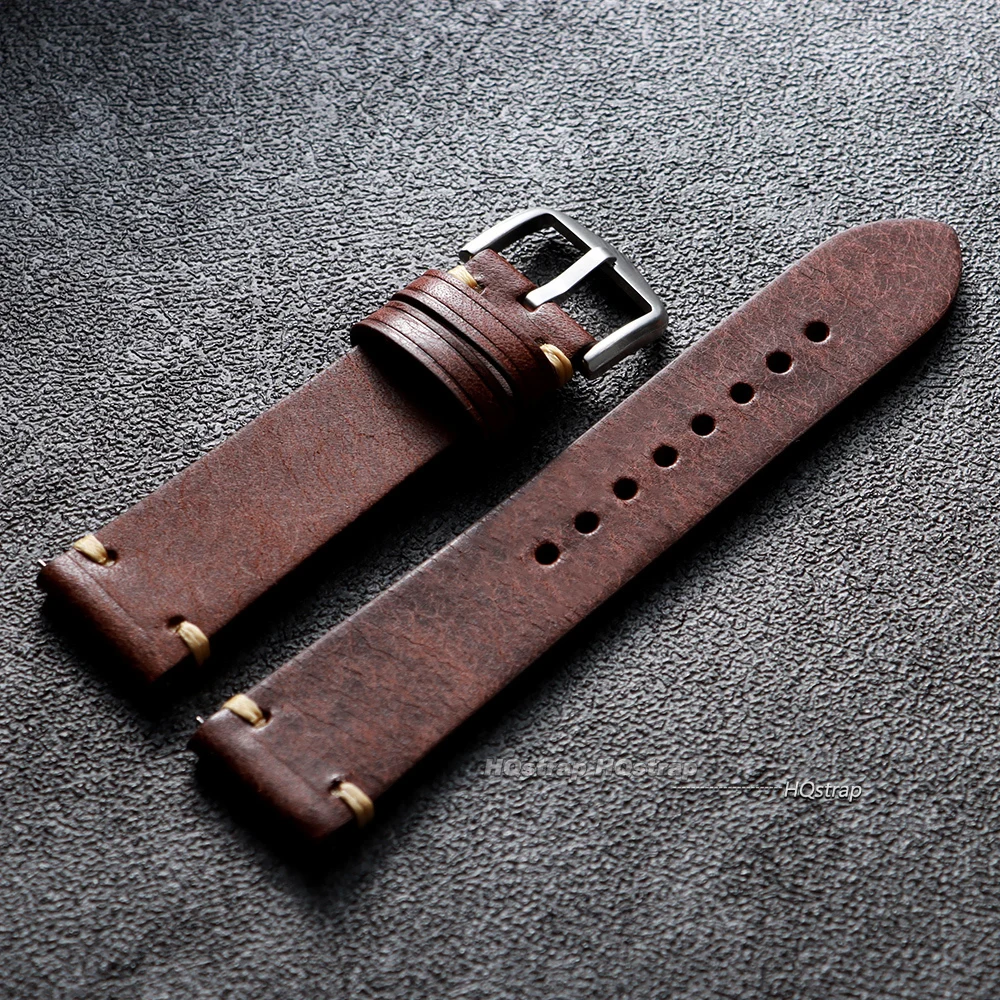 Artisan Genuine Leather Watchband with Quick Release