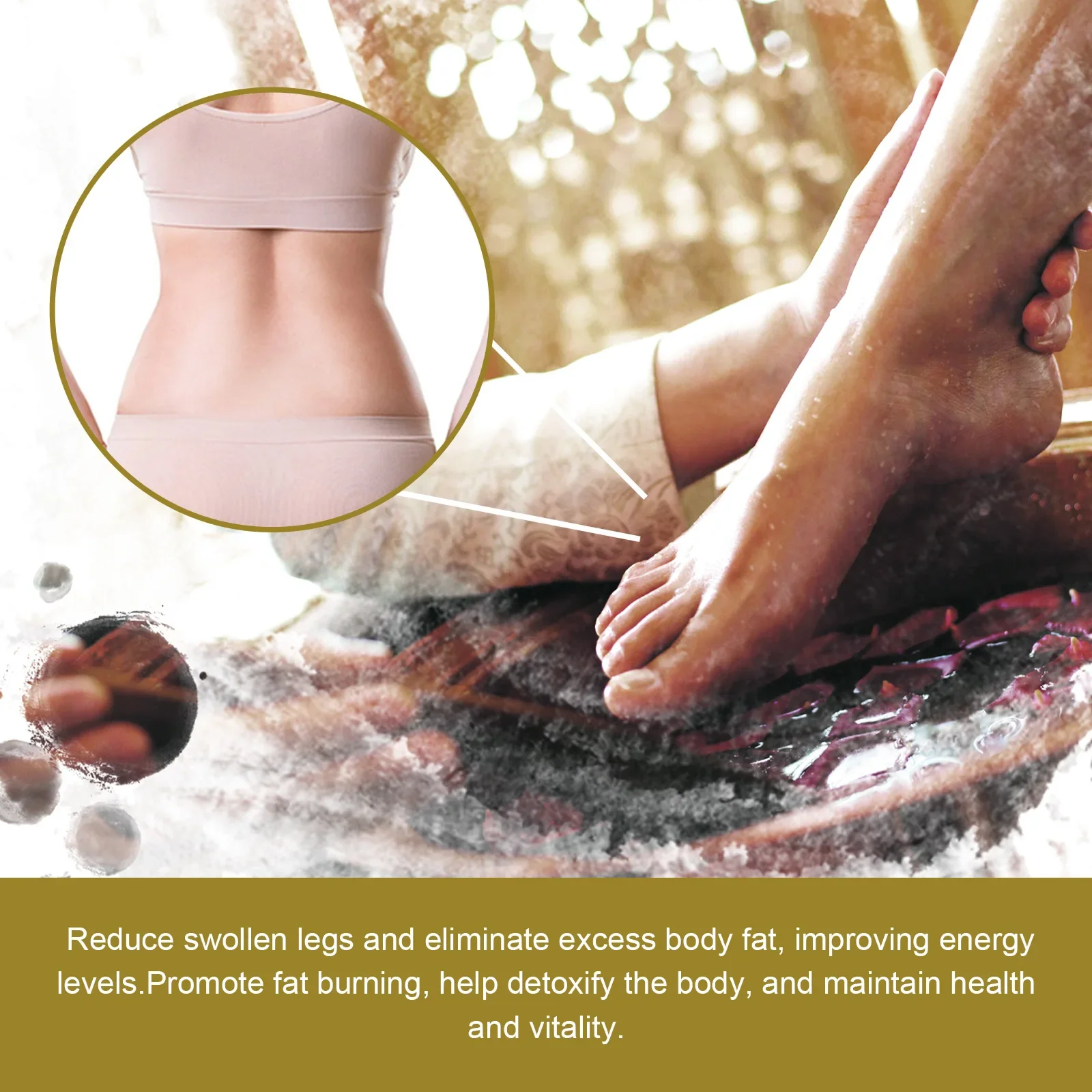 Bee Foot Bath Pack Slimming Foot Soak Beads Natural Herbal Foots Bath Body Detox Care Soak Foots Body Health Product