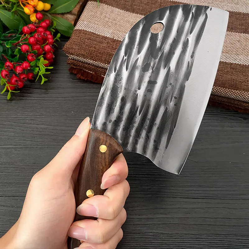 Forging Serbian Chef Knife Kitchen Knife with Full Tang Handle Forged  Cooking Knife Traditional Stainless Steel Slicing Knife - AliExpress