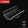 Wall Mounted Acrylic Storage Rack Shelf Clear Thick No Punching Floating Display Stick Bathroom Kitchen BathroomOrganizer 5
